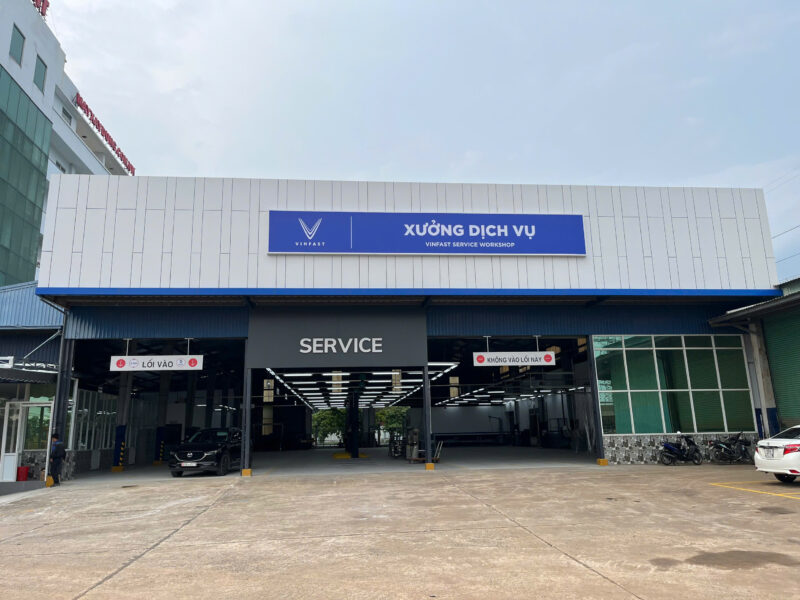 danh sách xưởng dịch vụ vinfast