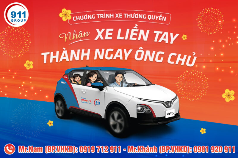 Chính Sách Hợp Tác Kinh Doanh Xe Thương Quyền 911 Taxi