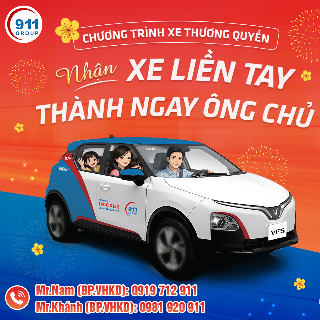 Chính Sách Hợp Tác Kinh Doanh Xe Thương Quyền 911 Taxi